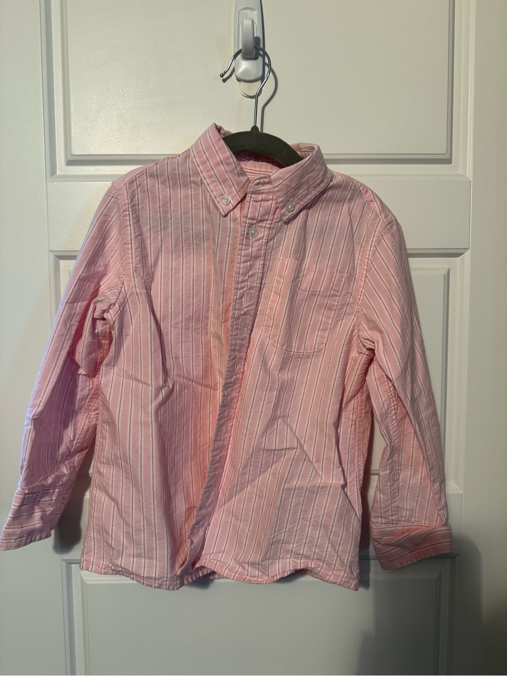 Crewcuts Pink & White Striped Button-Down Shirt